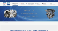Desktop Screenshot of has-antriebstechnik.de