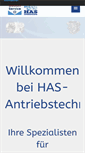 Mobile Screenshot of has-antriebstechnik.de