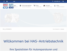 Tablet Screenshot of has-antriebstechnik.de